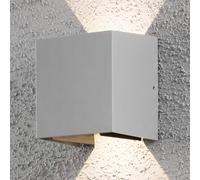 Konstsmide Aplique LED para exterior Cremona 13 cm gris