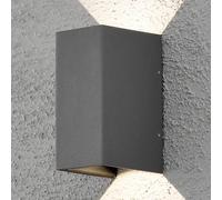 Konstsmide Aplique LED para exterior Cremona 8 cm antracita