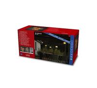 Konstsmide Cadenas de jardín de Cerveza LED, ampliación del Sistema, 10 diodos ámbar, Exterior (IP44), Cable Negro