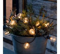 Konstsmide Christmas Cadena de 10 luces LED, filamento, ámbar