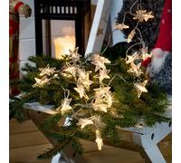 Konstsmide Christmas Cadena de 40 luces LED para ext. estrellas a pilas