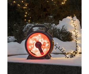 Konstsmide Christmas Cadena de luces LED Compact, blanco cálido, 300 LED, 6,58 m