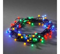 Konstsmide Christmas Cadena de luces LED de 80 luces de colores para exteriores