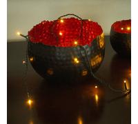Konstsmide Christmas Cadena luz LED Micro 100 luces verde oscuro/ámbar