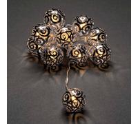 Konstsmide Christmas Cadenas de luces LED bolas de metal, color plata