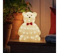 Konstsmide Christmas Figura decorativa osito claro IP44 alto 38 cm
