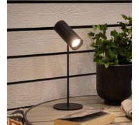 Konstsmide Lámpara de mesa LED recargable Multi, negra, altura 30 cm, IP54