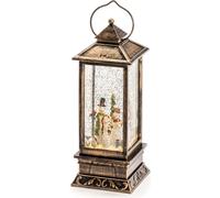 Konstsmide - Lámpara LED "Linterna de nieve con muñecos de nieve", rellena de agua, 1 diodo de luz blanca cálida, funciona con pilas, para interiores, 3 pilas AA de 1.5V (no incluidas); 2889-000