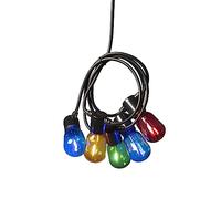 Konstsmide Luces de jardín al Aire Libre, Cadena de Luces alimentadas por Red eléctrica, 9,75 m, inastillables, 40 Bombillas LED Regulables
