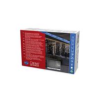 Konstsmide máxima de cortina compacto Sistema - Set básico: luces LED y transformador/para exteriores (IP67)/VDE/transformador exterior de 24 V, cable blanco suave, 100 diodos