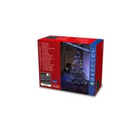 Konstsmide Micro LED Compactlights, esmerilado, 1500 diodos de colores, 30 V, exterior (IP44), cable negro - 3871-530
