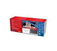 Konstsmide Sistema de ampliación LED: cadena de luces de lluvia helada, 100 diodos de color ámbar, exterior (IP44), 1,3 W, cable suave negro.