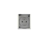Kontakt-Simon AQGZ1/11A - Toma de corriente (plástico, IP54, 250 V, 60 mm, 46 mm), color blanco