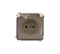 Kontakt-Simon BMGZ1B.01/12A - Toma de corriente (plástico, IP44, 250 V, 75 mm, 50 mm), color beige