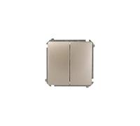 Kontakt-Simon BMW5.01/29 interruptor eléctrico Acero satinado - Accesorio cuchillo eléctrico (Acero satinado, De plástico, IP20, IP44, 250 V, 10 A, 75