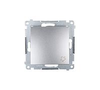 Pulsador timbre 10 AX plata mate Simon54 DD1.01/43
