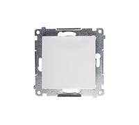 Kontakt-Simon DP1.01/11 Interruptor eléctrico Pushbutton Switch Blanco - Accesorio cuchillo eléctrico (Pushbutton Switch, Blanco, Plástico, IP20, IP44, 250V, 10A)