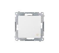Kontakt-Simon DW7.01/11 Interruptor eléctrico Blanco - Accesorio Cuchillo eléctrico (Blanco, De plástico, IP20, IP44, 250 V, 10 A, 75 mm)