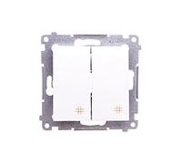 Kontakt-Simon DW7/2.01/11 - Interruptor eléctrico (blanco, plástico, IP20, 250 V, 10 A, 75 mm)