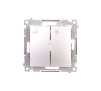 Kontakt-Simon DW7/2.01/43 Interruptor eléctrico Plata - Accesorio Cuchillo eléctrico (Plata, De plástico, IP20, 250 V, 10 A, 75 mm)