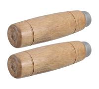 KONTONTY 2 Piezas Mango de Cuchillo de Madera de Repuesto Clásico para | Madera Maciza, Estructura Tradicional de Espiga y Mortaja, Borde Redondeado, Acabado Liso sin Astillas