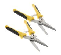 KONTONTY 2 Tijeras de Aviación para Metal Bordes Agudos, Acero Inoxidable y Mango de PVC, Herramienta para Corte de Chapa en Mantenimiento Eléctrico y Aluminio, Paquete de 2 Piezas