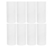 KONTONTY 8 Rollos Recambio 600 Hojas para Pelo de Mascotas de Rodillo | Papel Blanco, Diseño Hoja por Tira, sin Residuos de Pegamento, para Ropa de Lana y Sofás