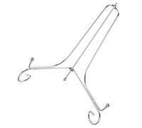 KONTONTY Soporte para Platos de Hierro, Diseño de Tres Patas, Plata | Almacenamiento Estable y Organizador, Estilo Elegante y Simple, Adecuado para Boda y Estreno de Casa