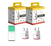 Konyks Priska MAX 3 FR DUAL PACK - WiFi+BT, funciones avanzadas, 16A, contador de consumo, compatible con Alexa, Google Home & Tuya, paquete de 2