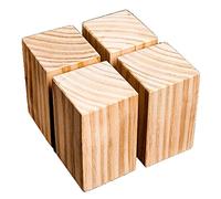 KOOEIN Patas para Muebles De Madera,Patas De Repuesto,pies Elevadores De Muebles,Patas De Mesa,Patas De Sofá,para Camas,mesas De Centro,armarios,Juego De 4,Textura Dura,Estable,9x9x8cm/3.5x3.5x3in