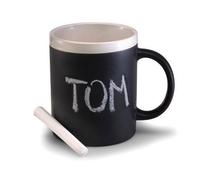 Koopman International, Chalk Mug, TR-Q51500000, Chalk Mug,Blac (Importación USA)