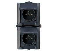 Kopp 138815008 Nautic - Toma de Corriente de 2 enchufes con protección