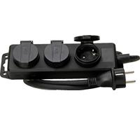 Kopp 3V Centa Cord Central Negro IP44 Cubierta Con 1.4M Cord - 223003044 [5 Piezas]