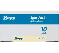 Kopp 404515058 - Marco para 10 enchufes (para instalación horizontal y vertical, 1 orificio), color gris