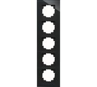 Kopp 406705004 HK07-Marco para 5 interruptores de Cristal, Color Blanco