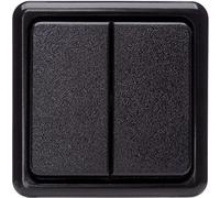 KOPP 513505005 - Programa de montaje en superficie, color negro, interruptor de serie, 10 A, 250 V