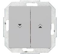 Kopp Athenis 588534085 - Interruptor para persianas (IP20, acabado mate), color gris