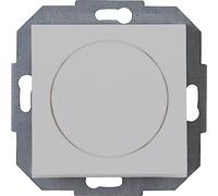 Kopp Athenis 842934082 - Regulador de presión para bombillas halógenas de 230 V, corte de fase, RL 20-250 W/VA, LED 3-35 W, 230 V, 50 Hz, color gris, superficie mate