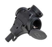 Kopp base de enchufe 2p+t negro 250 v con tapa - marca ean: 4008224667