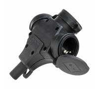 Kopp Base de enchufe 2P+T negro 250 V con tapa EAN 4008224667