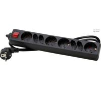 KOPP Enchufe 4+4-V A con 1,4m de cable negro Euro SH Switch - 129505006 [10 Piezas]