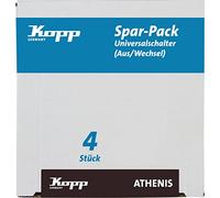 Kopp Interruptor Athenis, Color Antracita, Paquete con 4 Piezas, 589615055