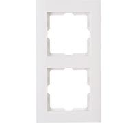 Kopp Marco para Enchufes, para 2 Enchufe Athenis, Color Blanco Puro, 402629067