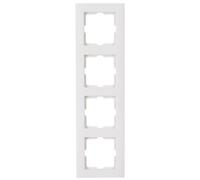 Kopp Marco para Enchufes, para 4 Enchufe Athenis, Color Blanco Puro, 402829063
