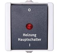 Kopp proAQA 541356004 - Interruptor principal para calefacción, color gris, 5 unidades