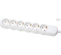 Kopp Regleta de 6 tomas blanca sin cable - 129401009 [5 unidades]