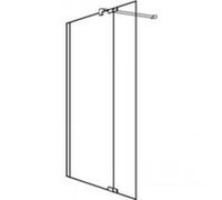 Koralle WalkIn - pared lateral independiente con elemento pendular, S800 WWP L 130, izquierda, 1290-1305x2000mm, VD00913020CP1, Cabinas de ducha: Marco: Plata brillo intenso, vidrio: ESG GlasPlus