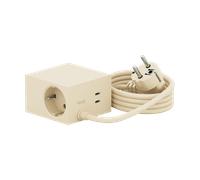 Kord Regleta eléctrica Cuboid+ USB-C 30W 2 m Pearled Ivory