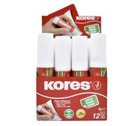 Kores 12082 - 12 - Juego de 12 barras de pegamento sólido/lavable/No Tóxico 8 G