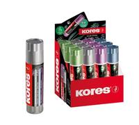 Kores - Barras de pegamento, adhesivo de sujeción fuerte, pegamento seguro y no tóxico para manualidades y manualidades, suministros escolares y de oficina, paquete de 24 x 20 g